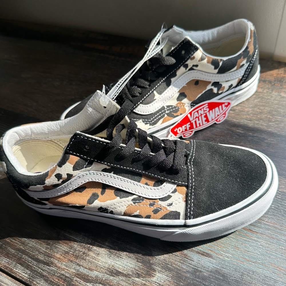 Vans Old Skool Cow Multi Color lace up Sidestripe shoes men’s 5.5 women’…